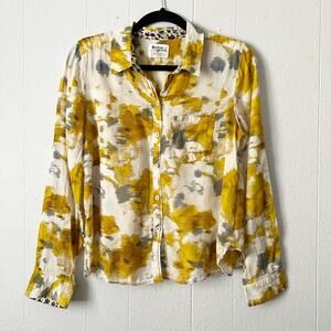 Holding Horses Anthropologie Shirt Womens 6 Cotton Western Boho Rodeo Festival